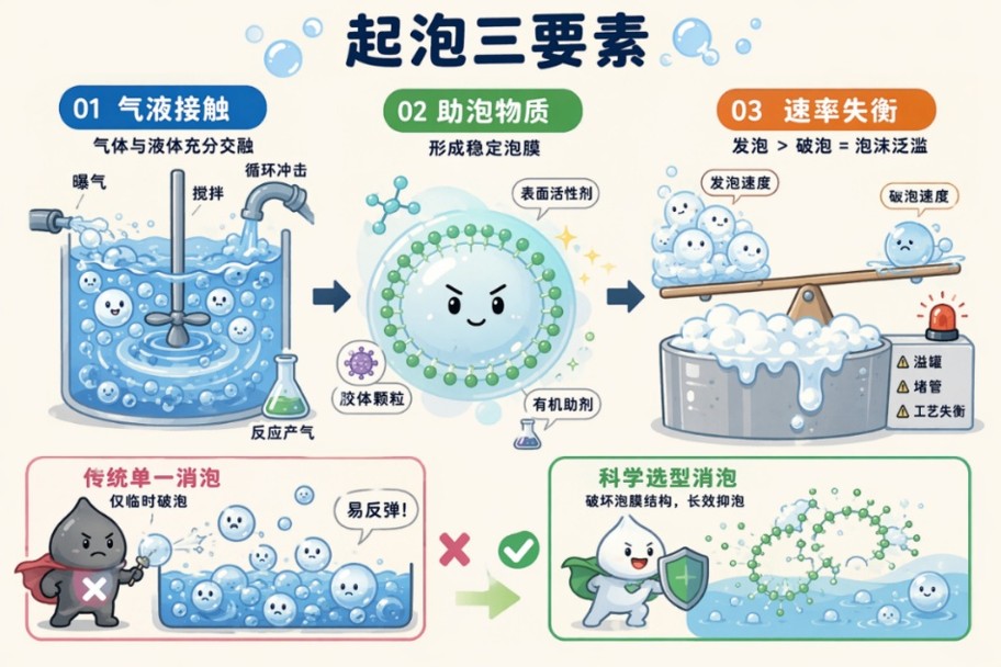 起泡原理科普图
