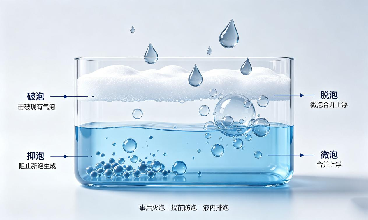 破泡 / 抑泡 / 脱泡三大功能区分