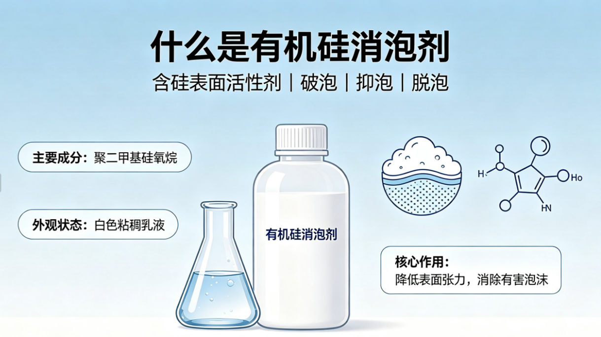 有机硅消泡剂概述图