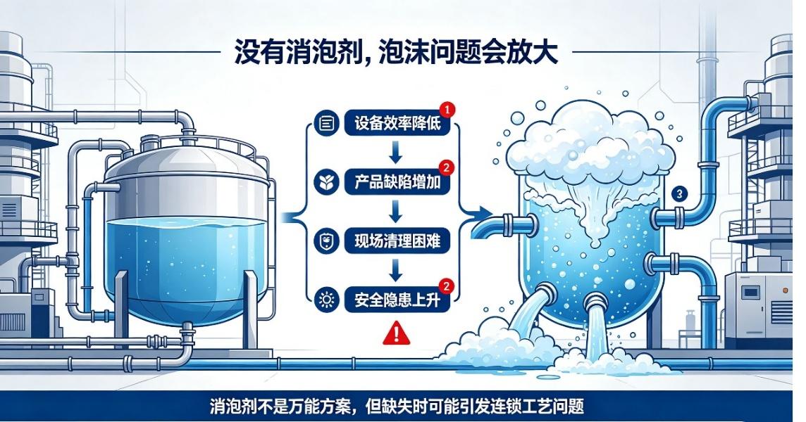 工业中存在的泡沫问题