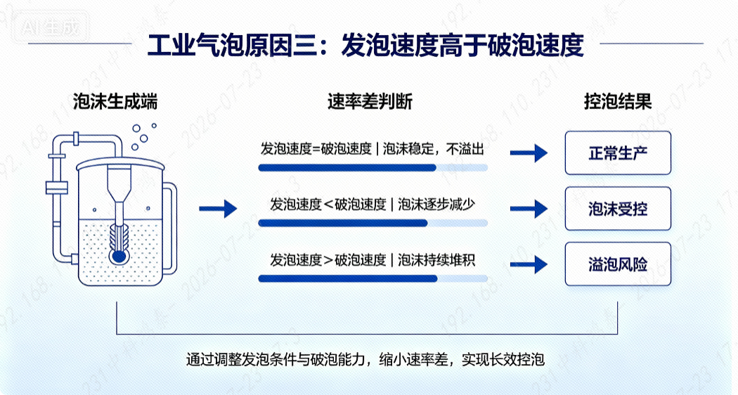 发泡与破泡速率对比图