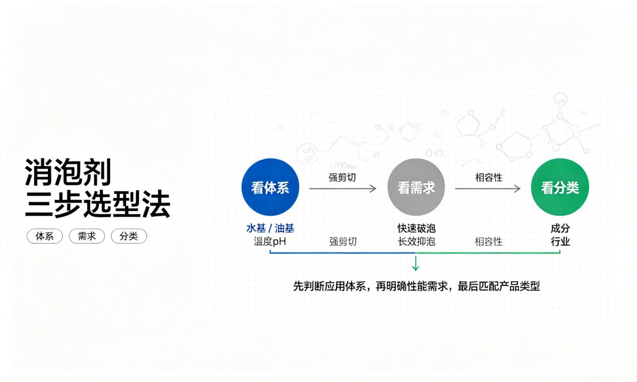消泡剂选型三步走