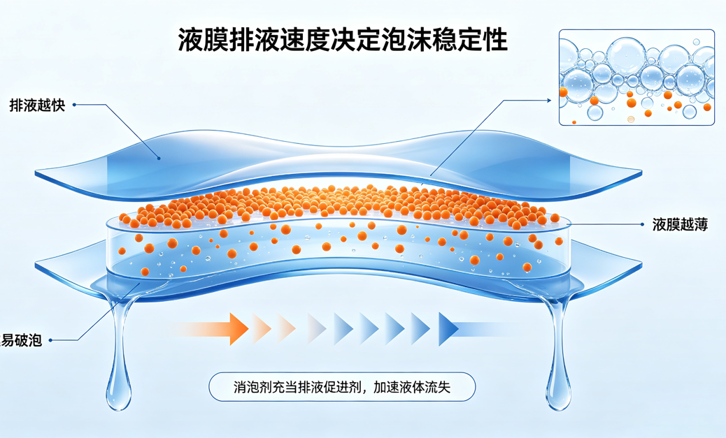 消泡剂消泡机理