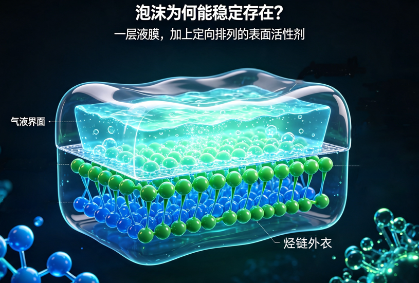 泡沫稳定因素