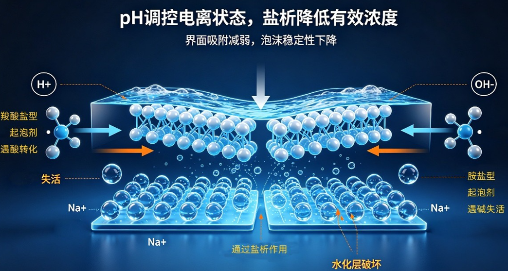 改变消泡剂的PH值