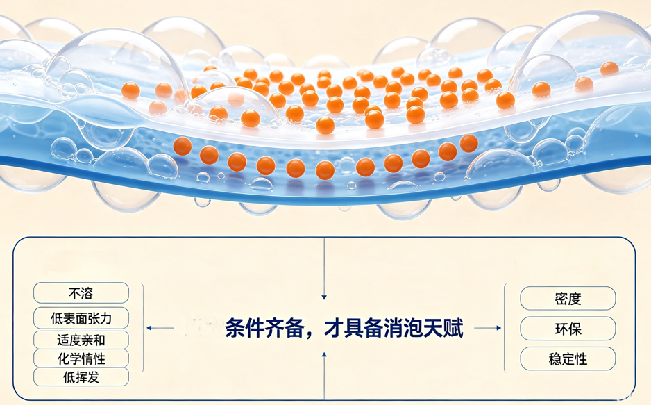 好的消泡剂所要具备的条件