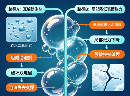 破泡剂的作用机理