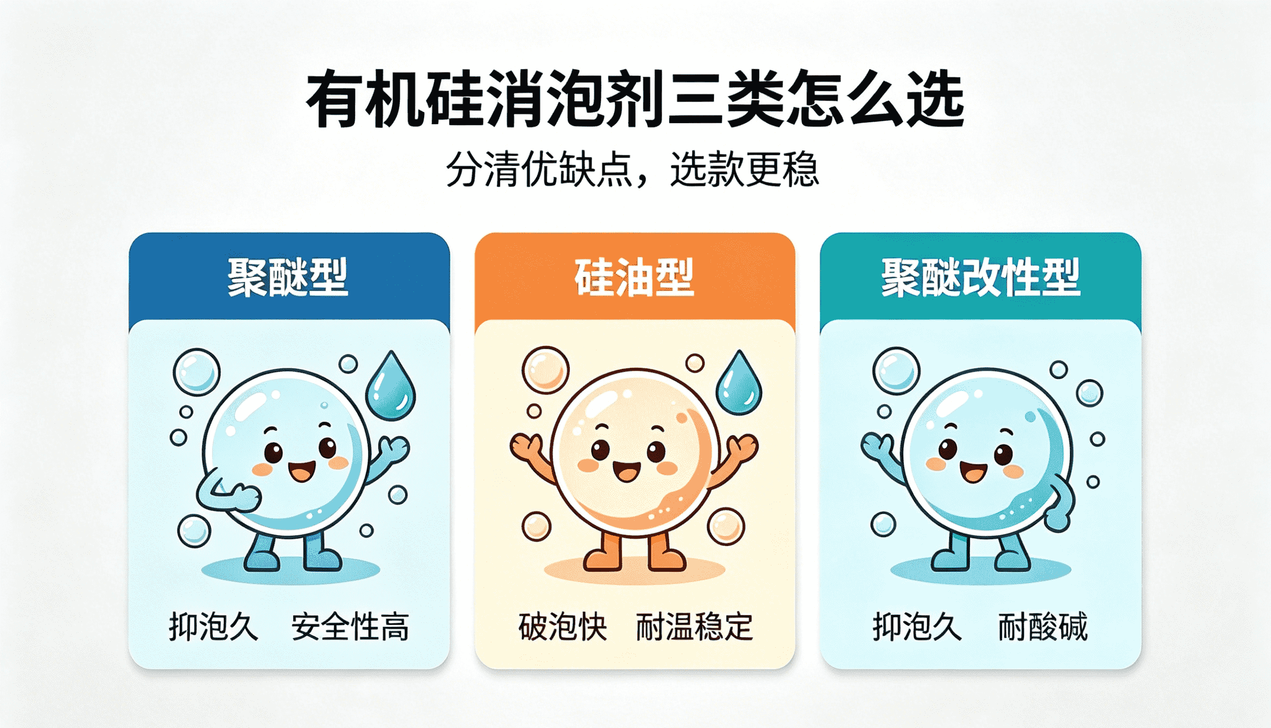 有机硅消泡剂三类产品特性科普