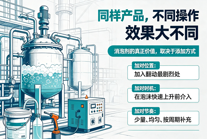 消泡剂的添加方法