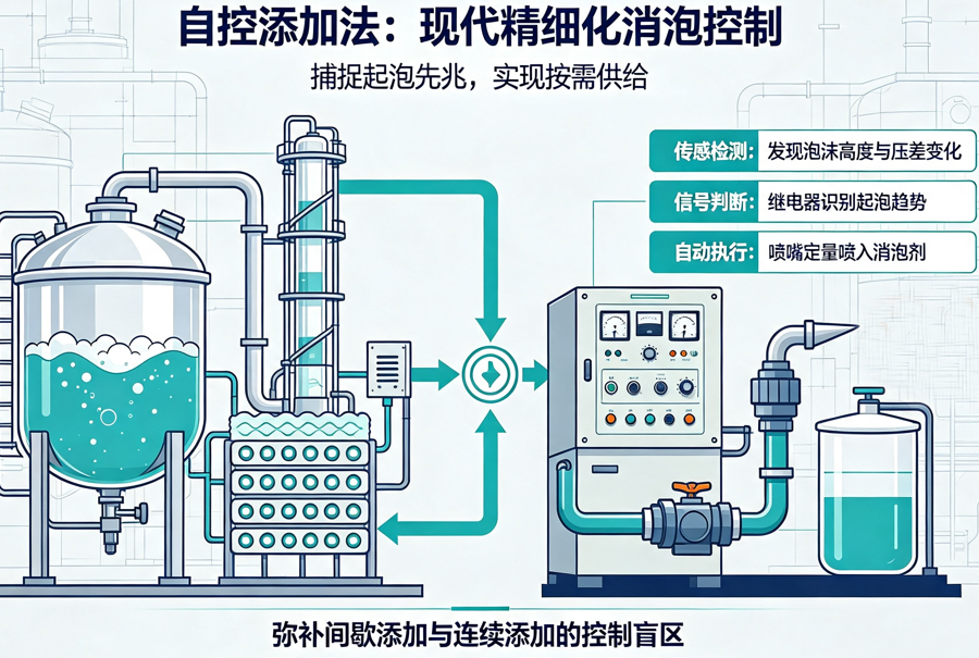 消泡剂的自控添加法