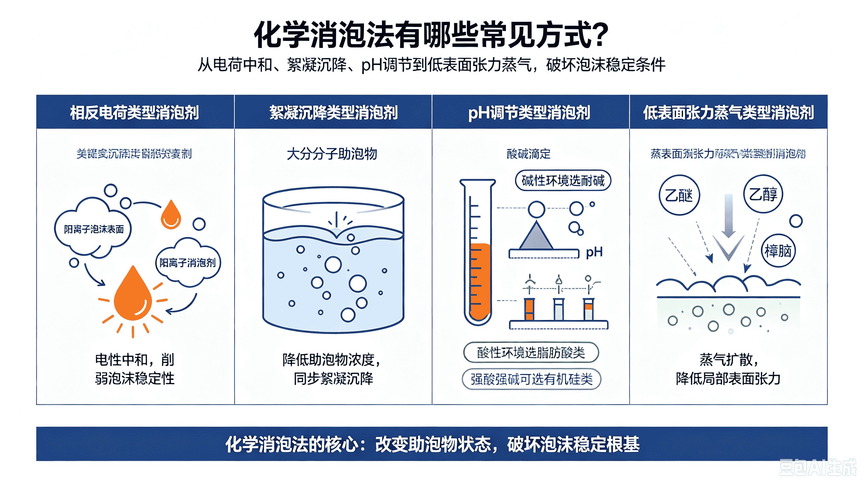 “消泡剂”化学消泡法