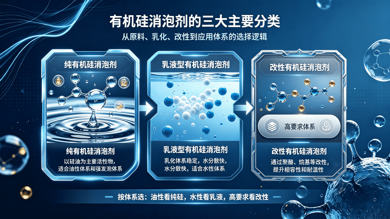 有机硅消泡剂三大主要分类
