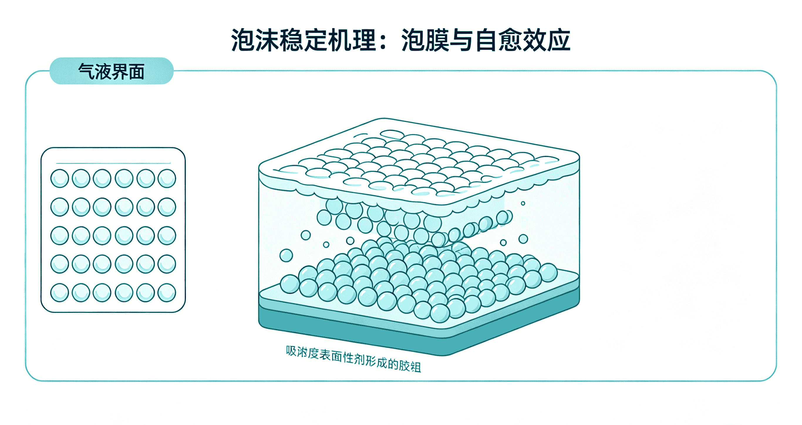 泡膜与自愈效应图