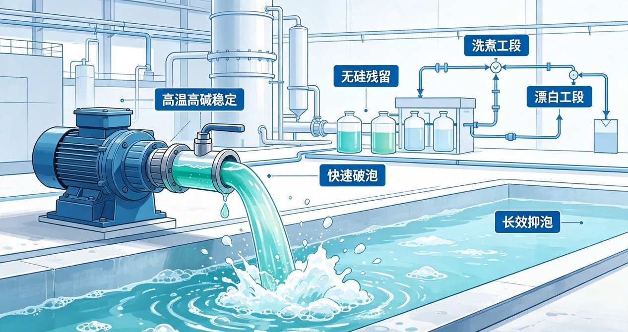 纸浆消泡剂解决方案示意图