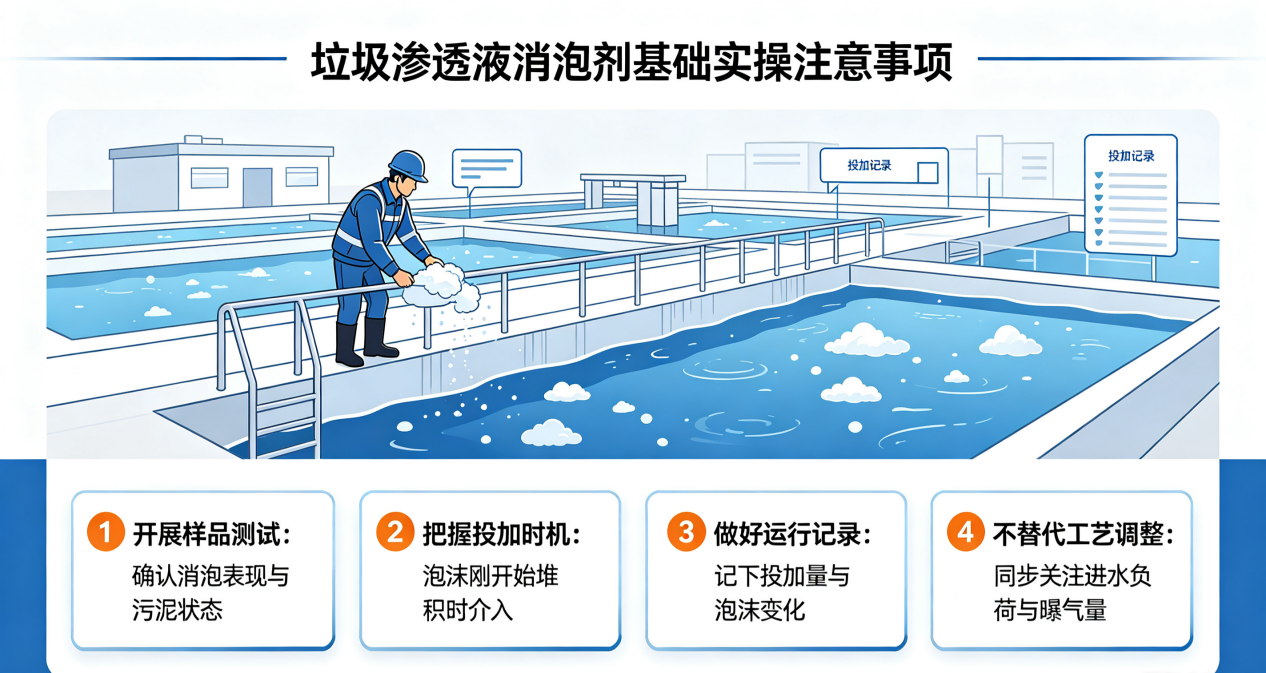 垃圾渗透液消泡剂基础实操注意事项