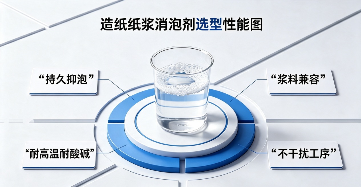 造纸纸浆消泡剂选型性能图