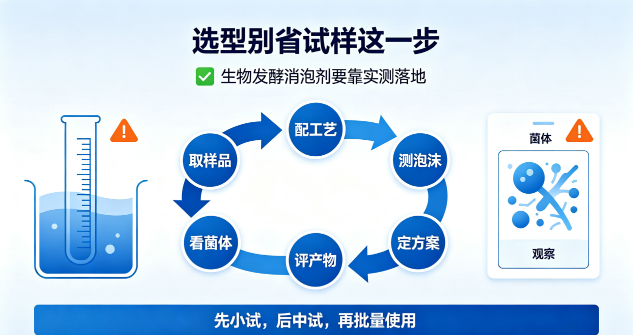 生物发酵消泡剂试样验证流程