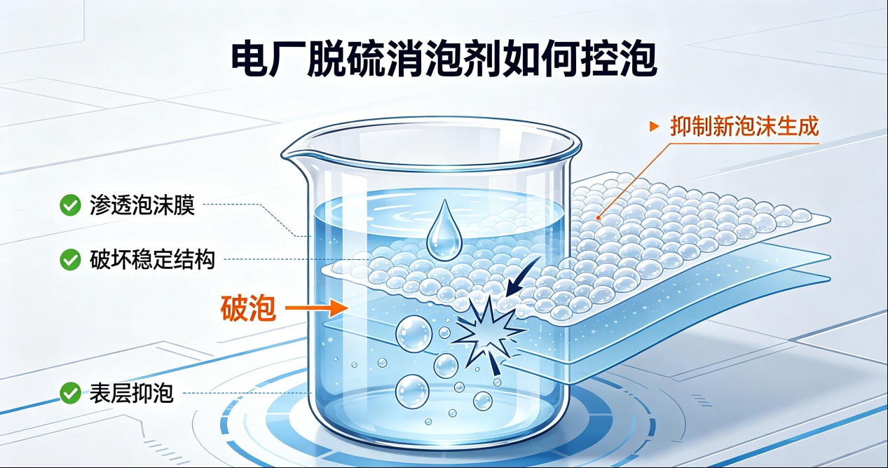 电厂脱硫消泡剂作用原理