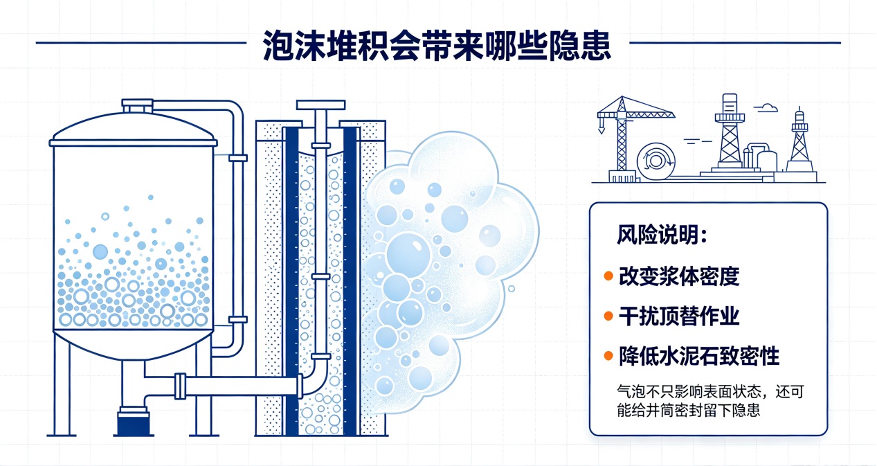 固井作业起泡危害总览图
