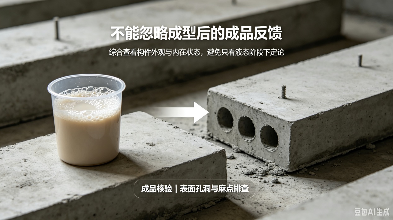 成型构件效果核验示意图