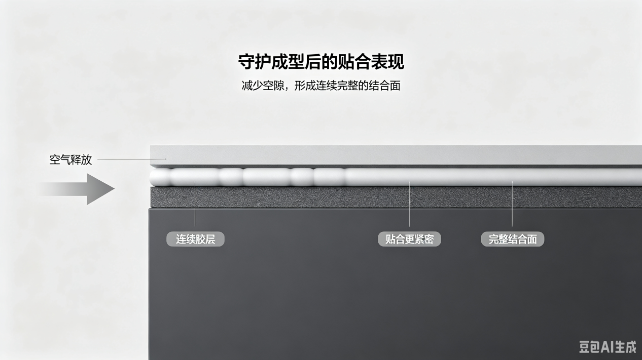基材粘合成型效果图