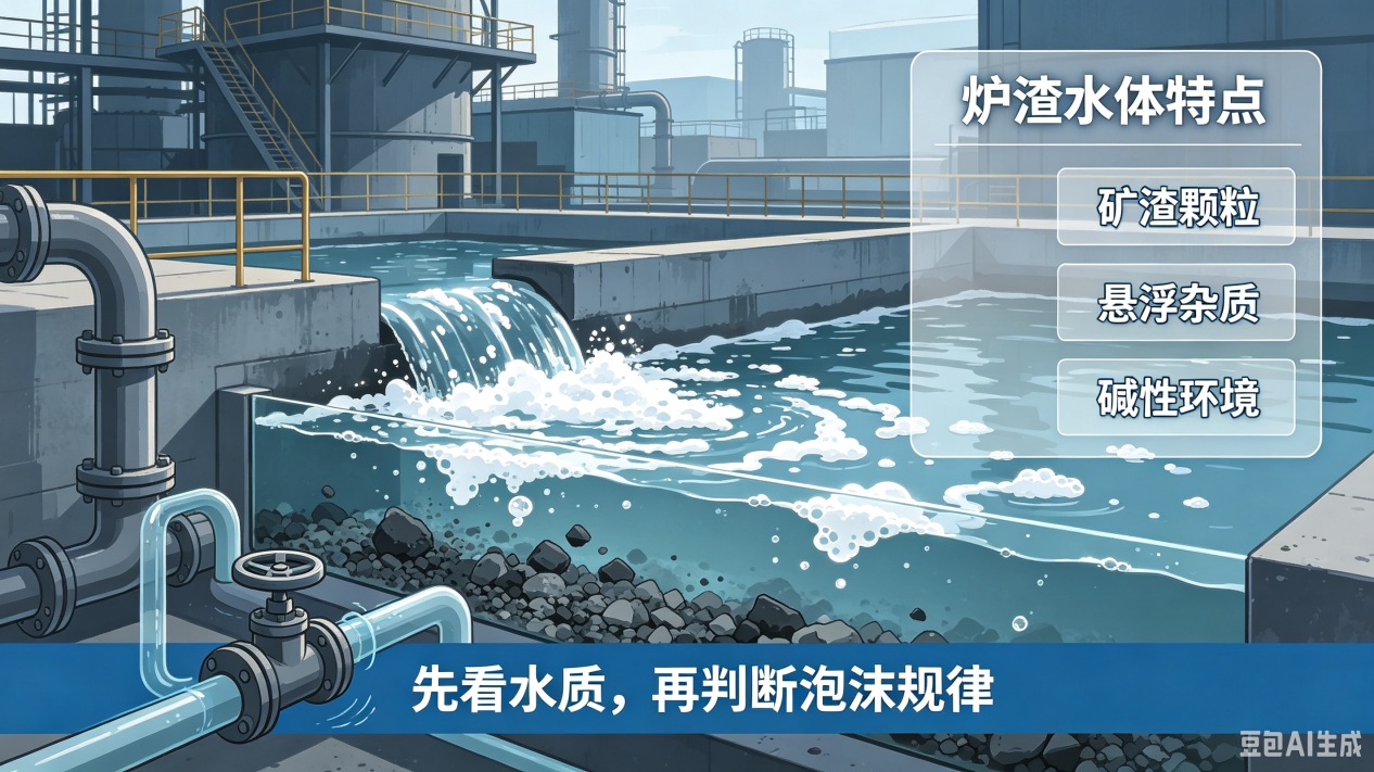 炉渣水体特点分析图