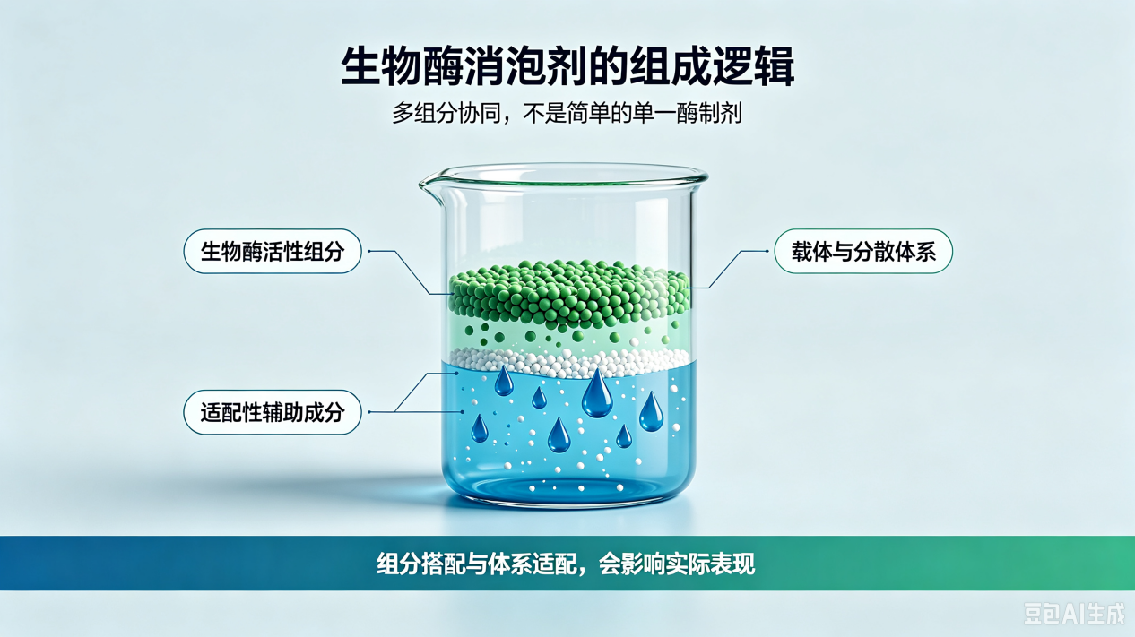 生物酶消泡剂组成逻辑图