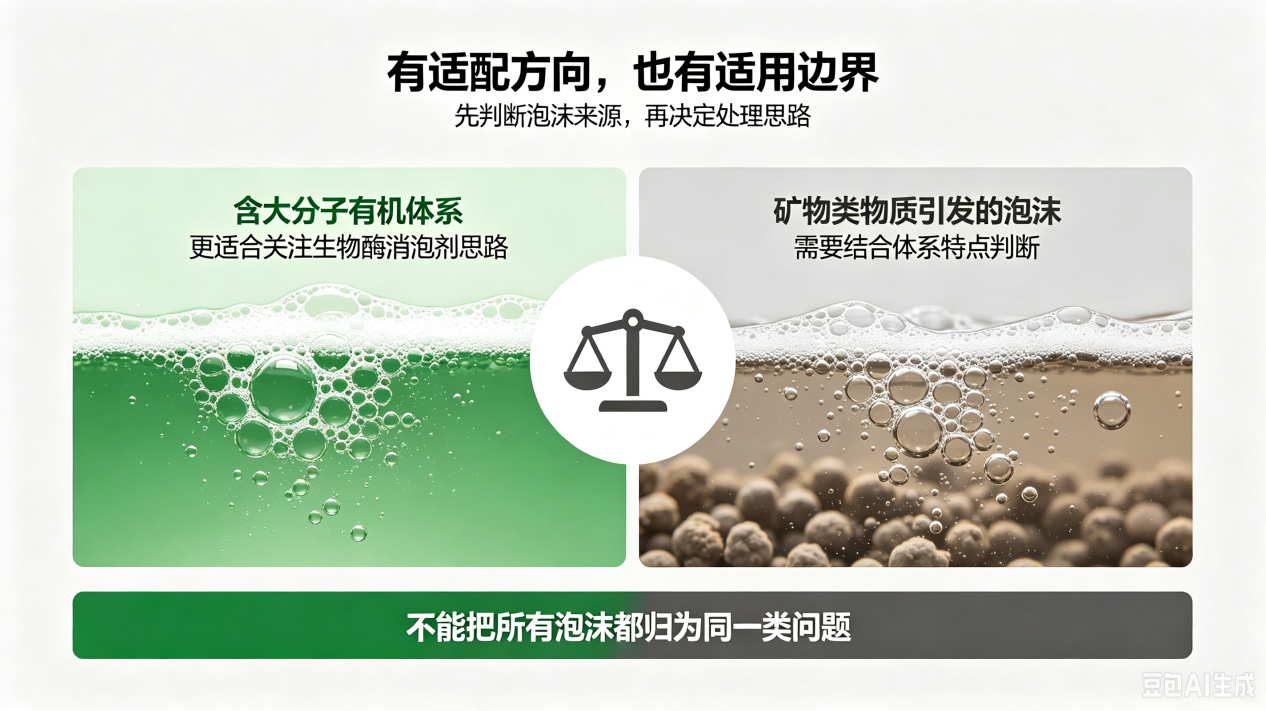 生物酶消泡剂适用边界图